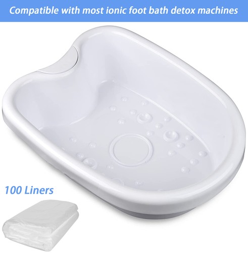 Ionic Detox Foot Tub Basin for Ion Foot Bath Detox Spa Machines + 100 Liners - Picture 3 of 6