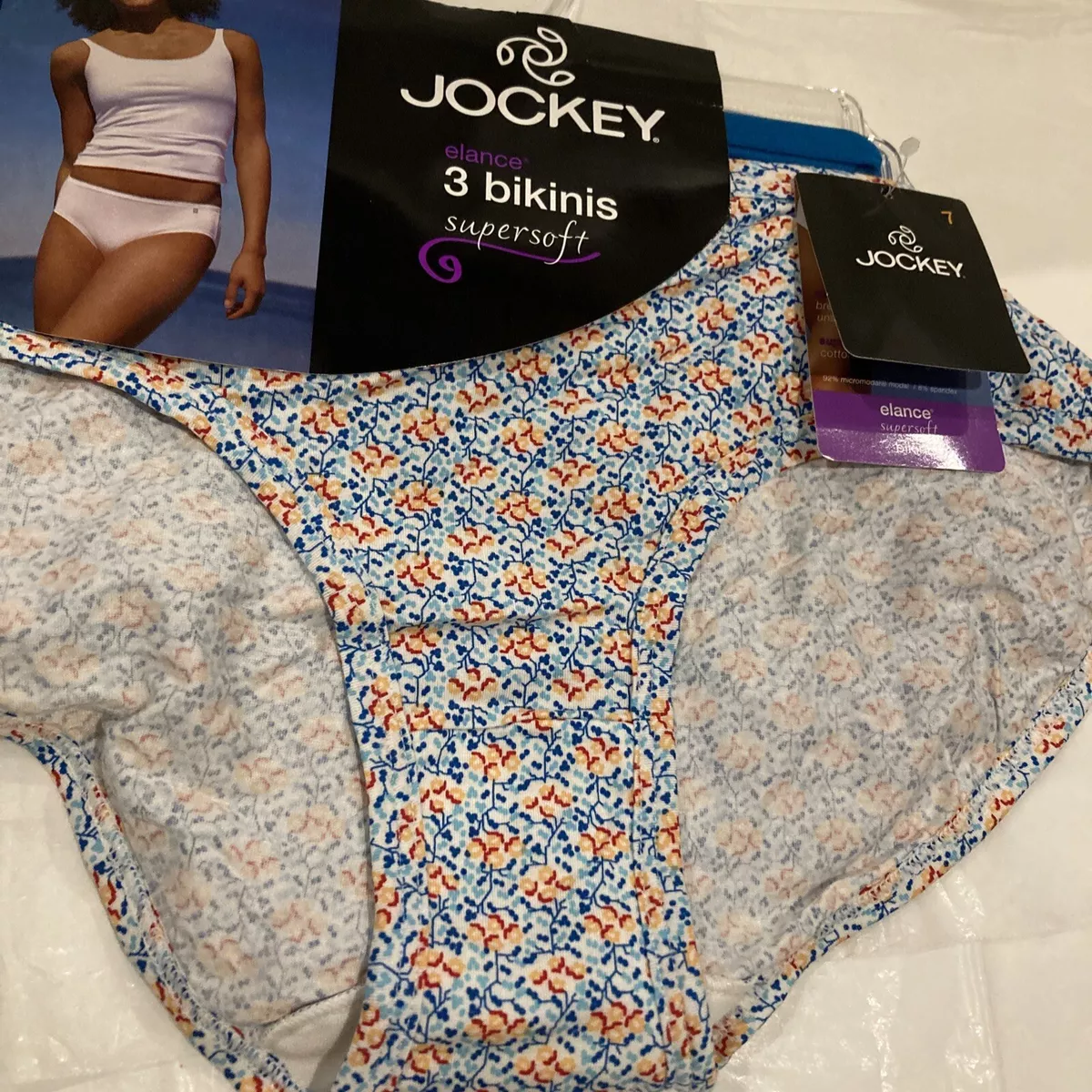 New 3 Pair Jockey Elance Supersoft Bikini Bikinis Underwear