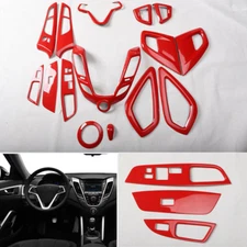 For Hyundai Veloster 12-17 Red control Set Interior Decoration Cover Accessories