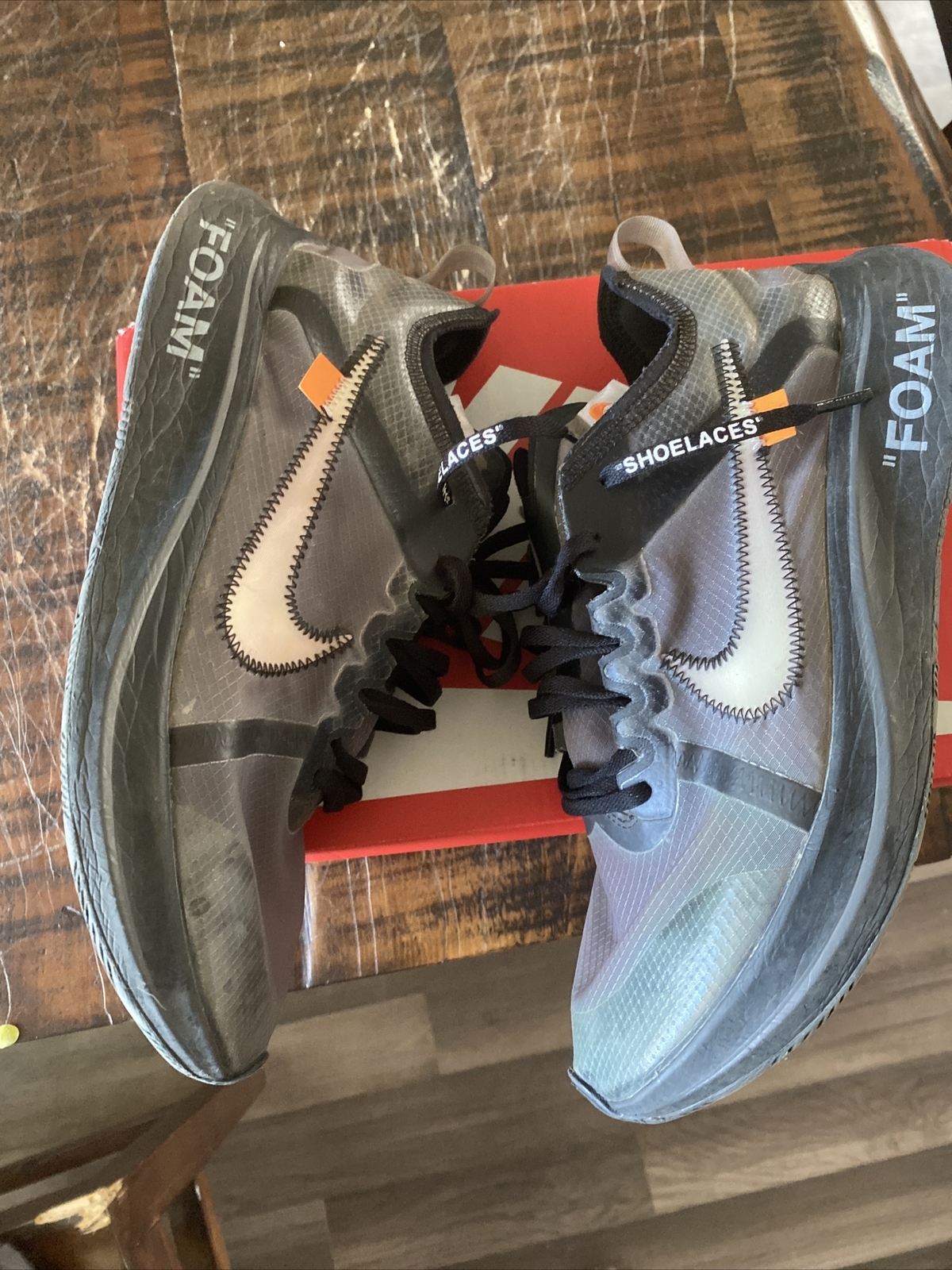OFF WHITE X NIKE Usatoa tag 9 ike Nike Zoo Fl S xianco BIANCO SPOR