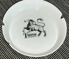 Vtg TAURUS Zodiac Astrological Sign CERAMIC ASHTRAY ~VILETTA'S ARTS Roseberg OR