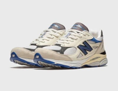 New Balance 990 v3 MiUSA White Blue US12 