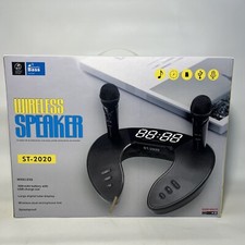 New DuxuOui Karaoke Machine Gold Wireless Speaker ST-2020 w/ 2 Microphones