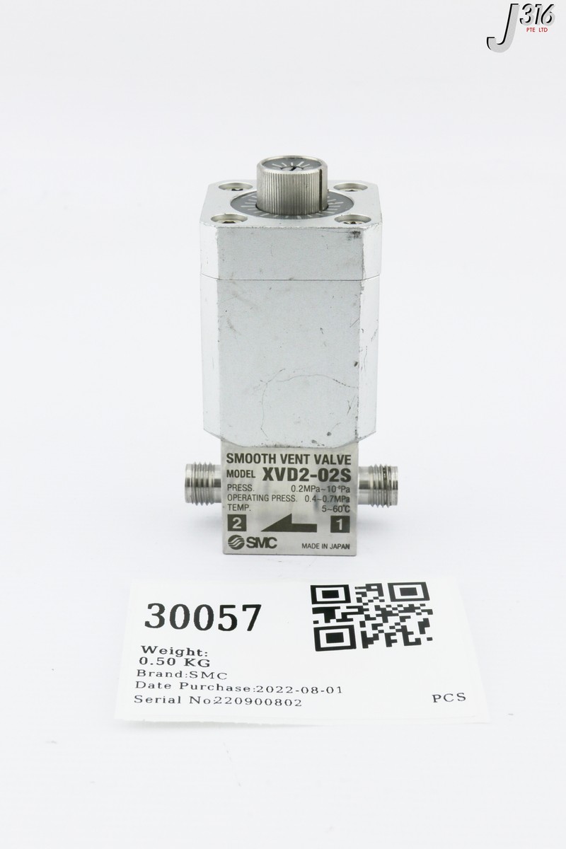 30057 SMC SMOOTH VENT VALVE, O.P. 0.4~0.7MPA XVD2-02S | eBay