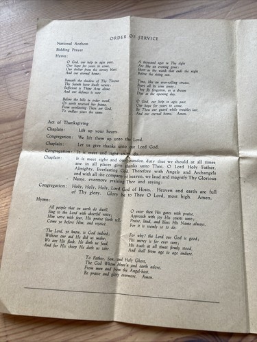 1949 Remembrance Day Programme - Picture 2 of 4