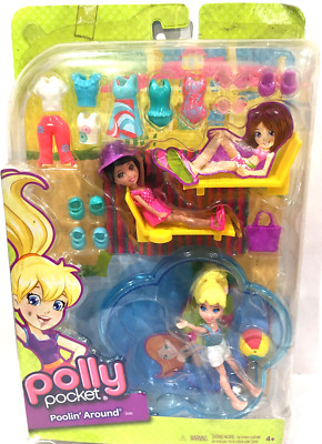 Polly Pocket Mix'n Match Fashion Poolin Around Pool dolls