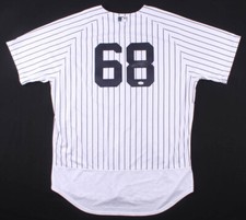 DELLIN BETANCES SIGNED NY YANKEES #68 ON-FIELD STYLE GAME JERSEY + JSA AUTO COA