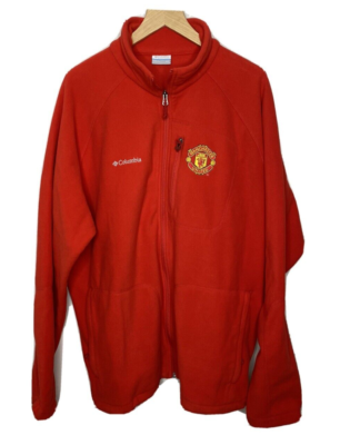 Columbia Mens Manchester United Red Fleece Jacket XXL 2XL | eBay
