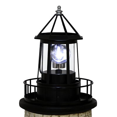 Solar Lighthouse Rotating Light 360 Degree Light Houses Lamp For Yard Ip65 Water