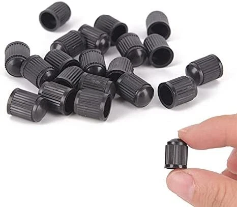 50 Pcs Universal Black Plastic Tire Valve Caps Air Stem Cover for Car Motor Bike - Bild 7 von 8