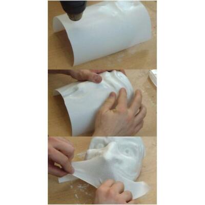 Worbla KobraCast Art (WKA) weiß thermoplastische Modellier- & Formplatte