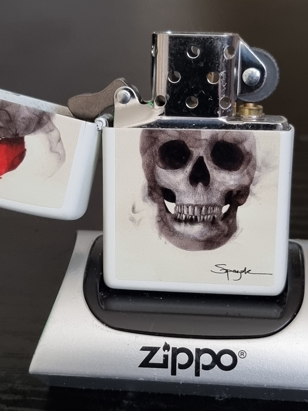 Novelty Spazuk Bird and Skull Zippo Lighter Flints for sale online eBay