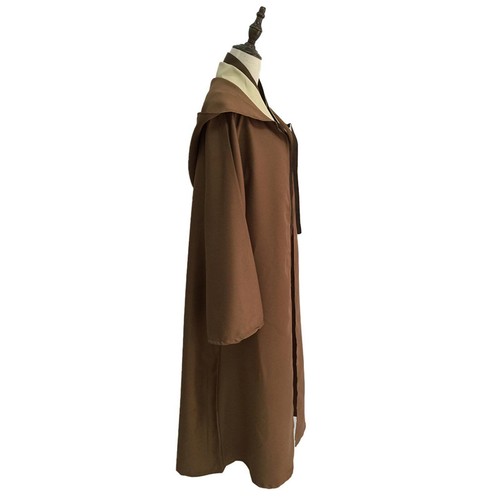 Adult Star Wars Obi Wan Kenobi Jedi Knight Master Cloak Suit Halloween Costume - Picture 11 of 18