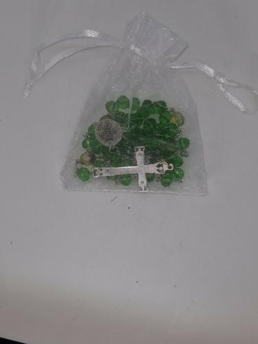 Green Crystal Rosary - Picture 3 of 3