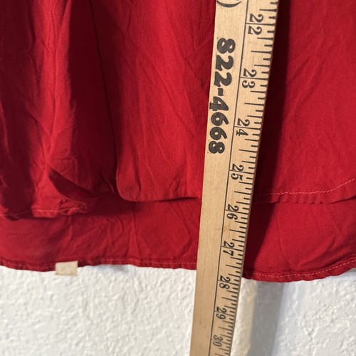 Vintage Nat Nast Creation Red Cotton Shirt Alora Bros. Contractors See Measure - Picture 9 of 24