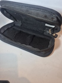 PSP PlayStation Portable Black Gray Nylon Padded Carrying Case with Partitions
