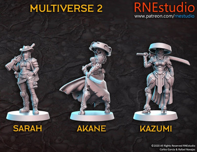JRPG / Sci Fi / Cyber Punk - RN Estudio Multiverse Miniaturen