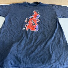 COOP DEVIL GIRL POSTER POP T SHIRT MEN'S SZ L MADE IN USA VINTAGE Black