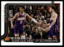 Heat Check!: Suns Duo Heat Up Scoreboard 2025-26 Topps #294 Suns Card
