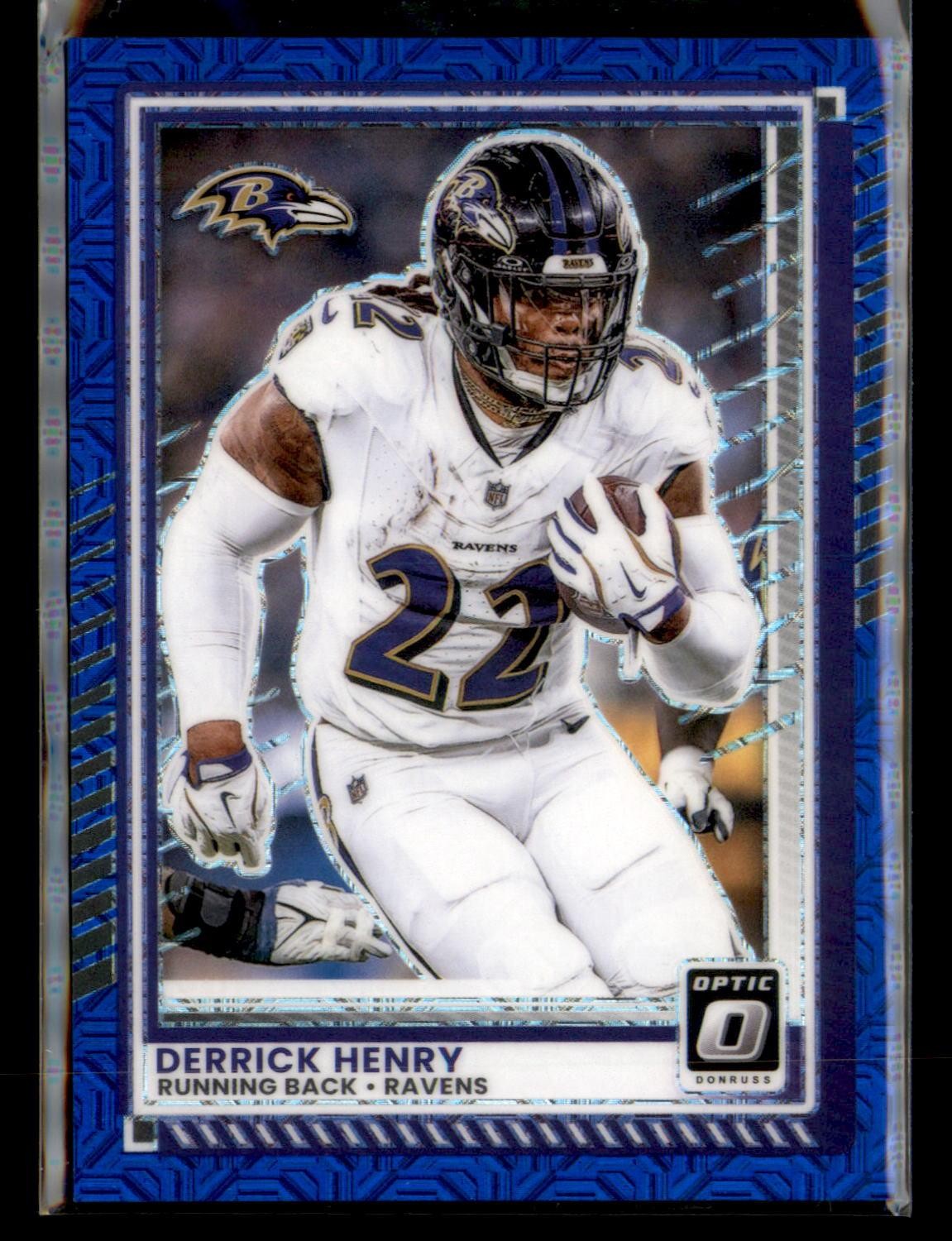 2025 Donruss Optic #112 Derrick Henry Blue Mojo #/55