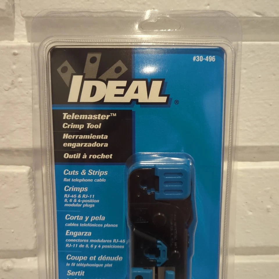 IDEAL 30-496 Telemaster RJ-11/RJ-45 Tool CAT5 CAT5e CAT6 CAT3 For Voice Data New - Image 2 of 4