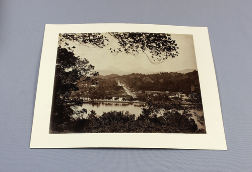 LAKE AT KANDY Ceylon Sri Lanka c1880 ORIGINAL albumen photograph early panorama - Picture 3 of 8