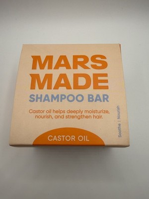 MARS MADE Castor Oil Shampoo Bar - Hydrating & Moisturizing Natural Hair - New