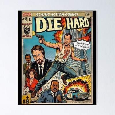 Die Hard Vinyl Die Cut Sticker