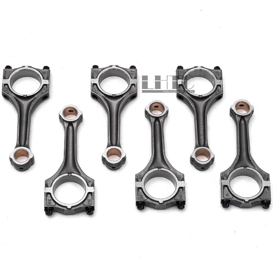 6x Con Rods Connecting Rod Set for BMW 328i 330i 530i X3 X5 Z4 M54B30 2.8 3.0 L6 - Image 2 of 4