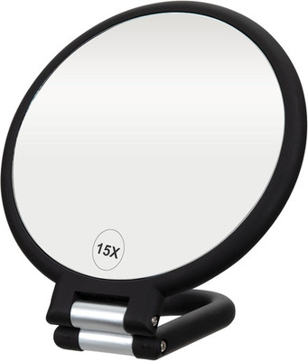 Premium Magnifying Handheld Mirror, 1X/15X Magnification Hand Mirror, Folding Ad