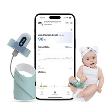 Babytone Smart Baby Sleep Monitor Sleep Sock Nylon Baby Heart Rate Oxygen Level