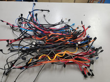 LOT OF 100 SATA Cables - Various Lengths  Colors - LOT 004