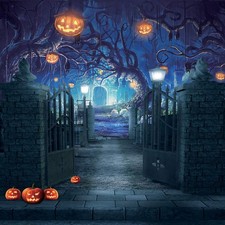 Halloween Haunted Forest 8x8ft Photography Studio Background Backdrop Prop