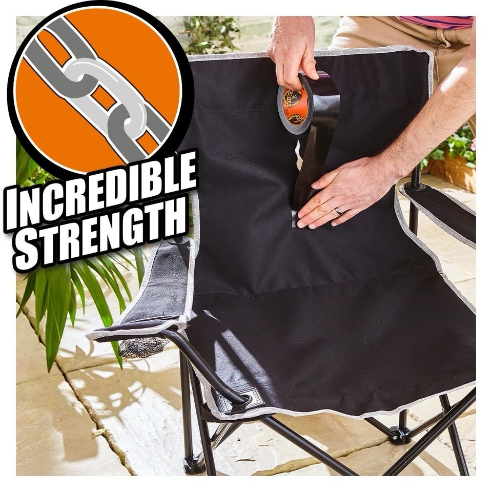 Ruban Adhésif Extra Fort Gorilla Tape Noir 25mm X 9m - Résistant à L'eau Et Aux UV - Version UK