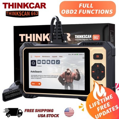 2026 ThinkScan 662 OBD2 Scanner Engine ABS,SRS,Engine,Transmissi Diagnostic Tool