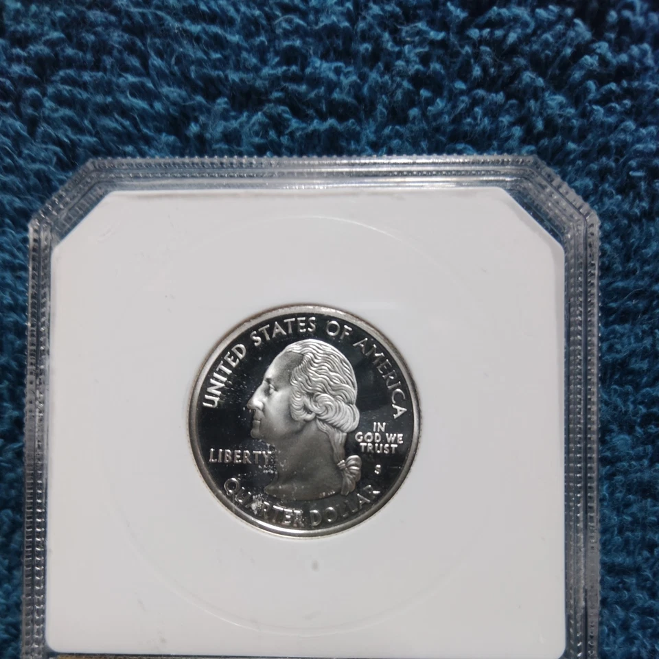 2004-S 25c Michigan 46th minted! Silver Quarter PF70 Deep Cameo 1st day of issue - Image 3 of 4