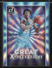 Kai Jones 2021-22 Donruss #10 Great X-pectations Holo Teal Laser