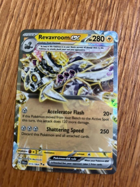 Pokemon Revavroom ex 15/64 Shrouded Fable Double Rare Normal NM TCG Lightning