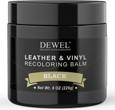 Leather Recoloring Balm, Black Leather Color Restorer for Scratched and Faded, L