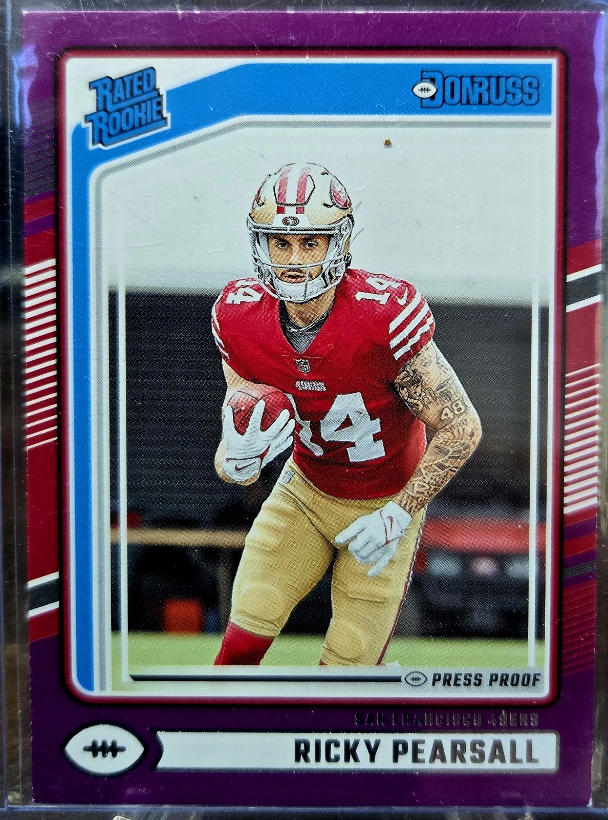 2024 Panini Donruss - Rated Rookie Ricky Pearsall #318 Purple Press Proof (RC)