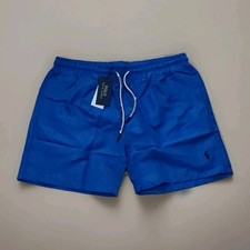 LARGE Blue 33 " - 34" inch Waist Ralph Lauren Polo Swim Shorts Trunks Swimwear, 