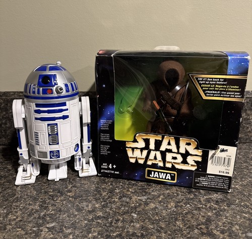 Star Wars Collectible Fig Fully Poseable R2-D2 and Jawa Set Open Box Jawa