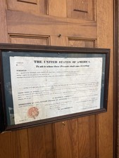 Andrew Jackson Signed Original U.S. Land Patent Document 