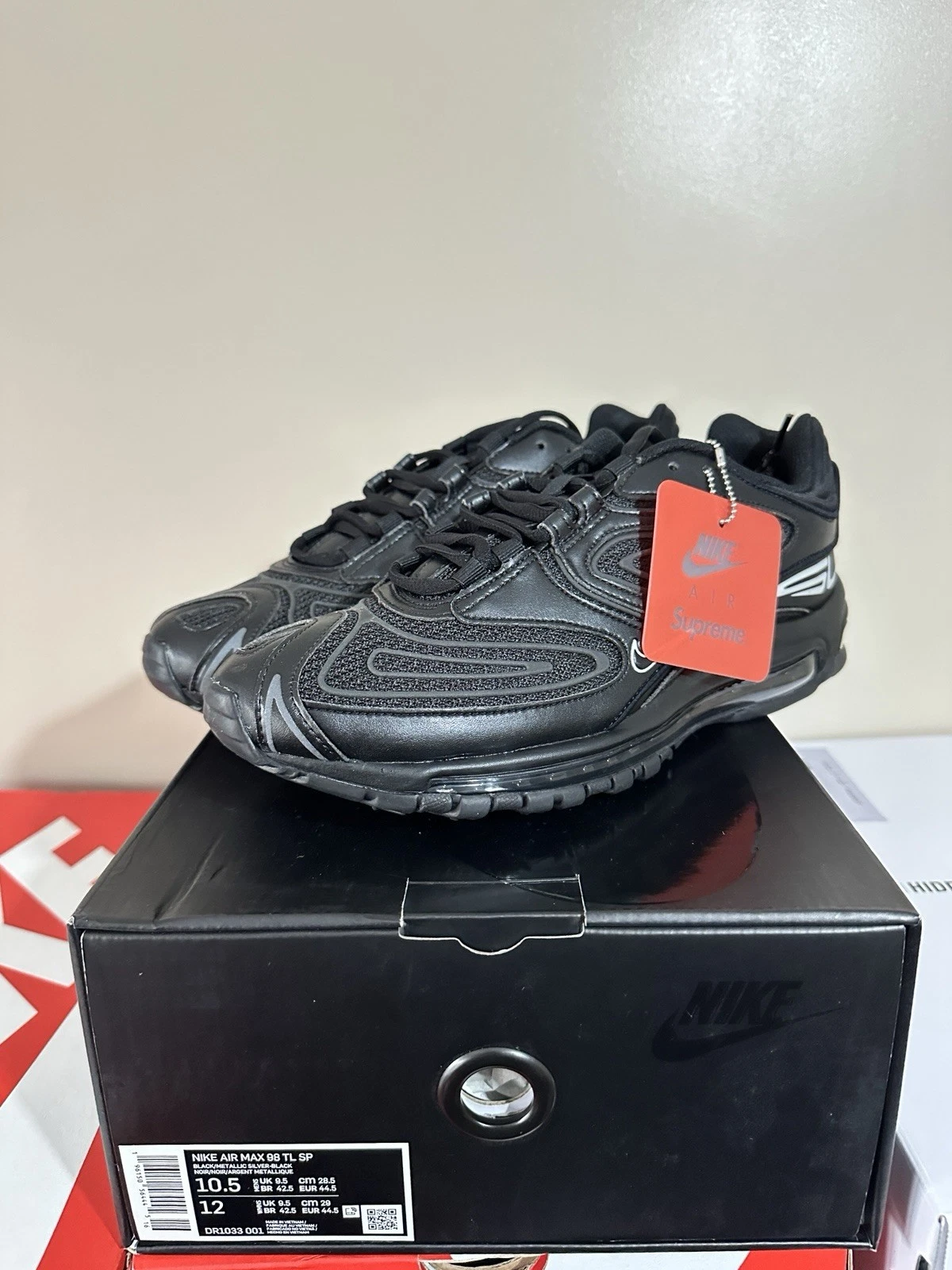 Supreme Nike Air Max 98 TL noir UK9,5