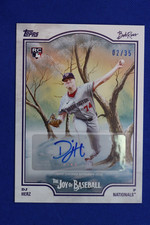 2025 Topps Bob Ross DJ HERZ Autographed Card /35 The Joy of Baseball NATIONALS P