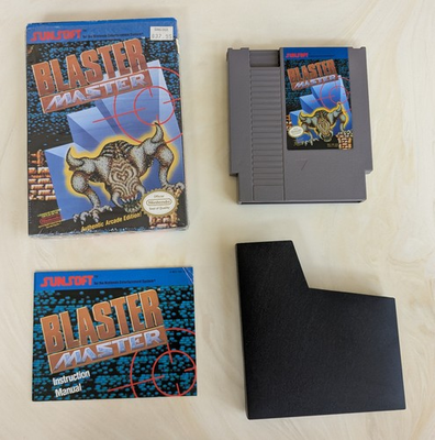 #ad CLEAN Blaster Master Nintendo NES Complete in Box CIB In Seal Authentic Tested $80.00