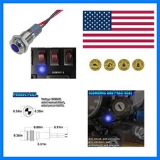 8mm0.31 Signal Indicator Light Panel Mount Led Dash Light Blue Acdc 12v... 8mm0.31 Signal Indicator Light Panel Mount Led Dash Light Blue Acdc 12v...