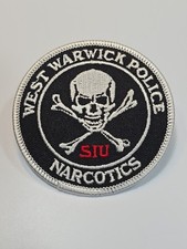 West Warwick Police Narcotics Iron-on Patch Rhode Island