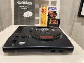 Sega Genesis 1601 Console System, 32X Adapter, 9 Games,Controller, Manual Cables