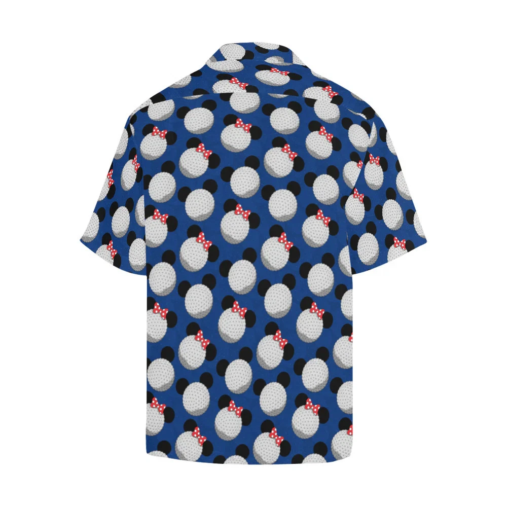 Disney Mickey Epcot Experimental Prototypes Blue Hawaiian Shirt